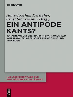 cover image of Ein Antipode Kants?